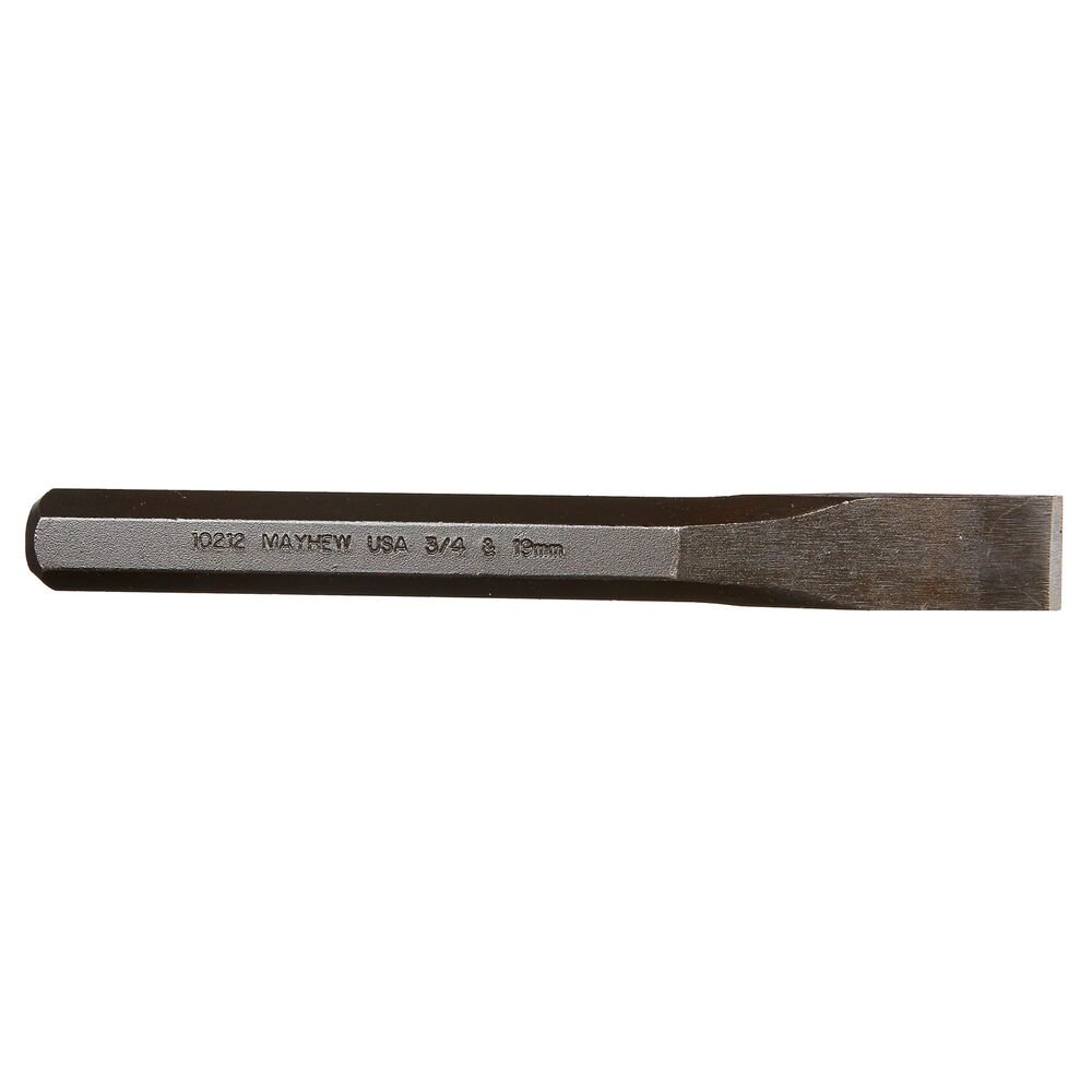 Mayhew Tools 10220 Cold Chisel, 1" - 25 mm x 8", Black Oxide Finish - AAA Industrial Supply