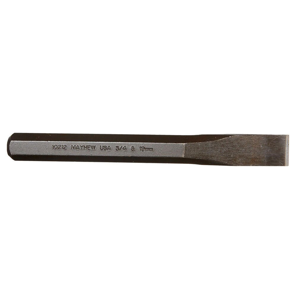 Mayhew Tools 10220 Cold Chisel, 1" - 25 mm x 8", Black Oxide Finish - AAA Industrial Supply