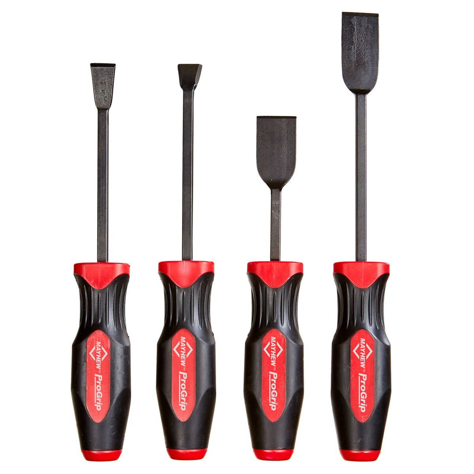 Mayhew Tools 13080 4 Pc Progrip Straight & Angled Scraper Set Multi 4 Piece - AAA Industrial Supply
