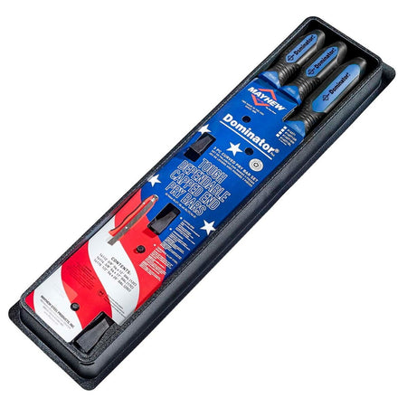 Mayhew Tools 14071BL Dominator Pro 3-Piece Pry Bar Set, 12", 17" & 25" Curved Pry Bars, Blue - AAA Industrial Supply