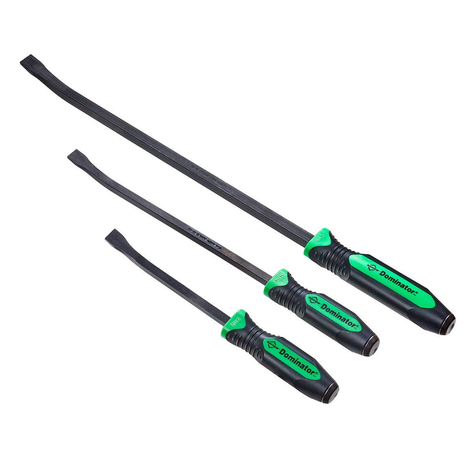 Mayhew Tools 14071GN Dominator Pro Pry Bar Set, 3-Piece Curved, Green - AAA Industrial Supply