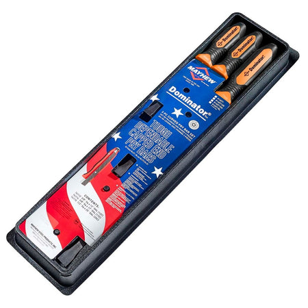 Mayhew Tools 14071OR Dominator Pro 3-Piece Pry Bar Set, 12", 17" & 25" Curved Pry Bars, Orange - AAA Industrial Supply