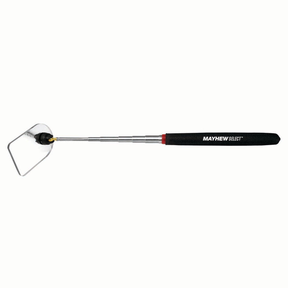 Mayhew Tools 17755 TeleMirror Telescoping Acrylic Mirror, 1-3/4" x 2-1/2", Black - AAA Industrial Supply