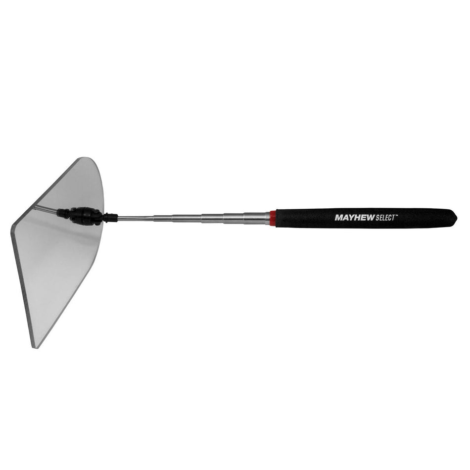 Mayhew Tools 17765 TeleMirror Telescoping Acrylic Mirror, 4" x 6", Black - AAA Industrial Supply