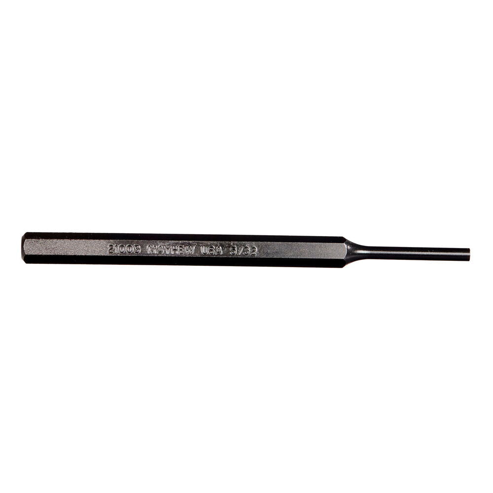 Mayhew Tools 21003 SAE Pin Punch, 5/32 x 1" Pin, 5" OAL x 5/16" Body, Black Oxide Finish - AAA Industrial Supply