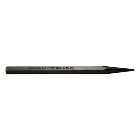 Mayhew Tools 24005 Center Punch, 1/16" - 1.5 mm x 4", Black Oxide Finish - AAA Industrial Supply