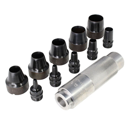 Mayhew Tools 66008 Hollow Punch, 11-Piece Set, Black - AAA Industrial Supply