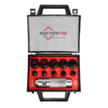 Mayhew Tools 66008 Hollow Punch, 11-Piece Set, Black - AAA Industrial Supply