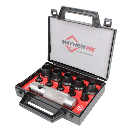 Mayhew Tools 66008 Hollow Punch, 11-Piece Set, Black - AAA Industrial Supply