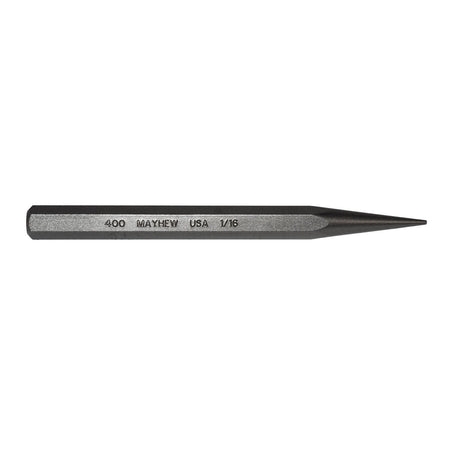 Mayhew Tools 70004 Solid Punch, 1/16" x 5", Shot Blast Finish - AAA Industrial Supply