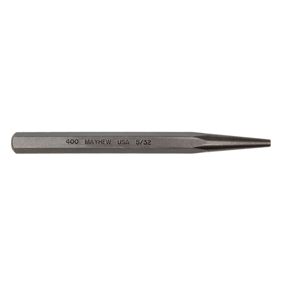 Mayhew Tools 70005 Solid Punch, 5/32" x 5", Shot Blast Finish - AAA Industrial Supply