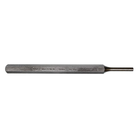 Mayhew Tools 71003 SAE Pin Punch, 5/32 x 1" Pin, 5" OAL x 5/16" Body, Shot Blast Finish - AAA Industrial Supply