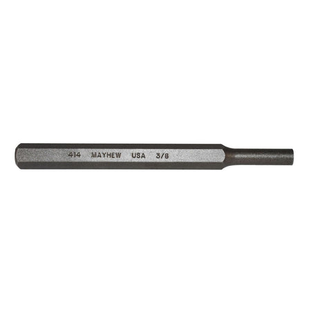 Mayhew Tools 71105 SAE Pin Punch, 3/8 x 1.25" Pin, 6" OAL x 1/2" Body, Shot Blast Finish - AAA Industrial Supply