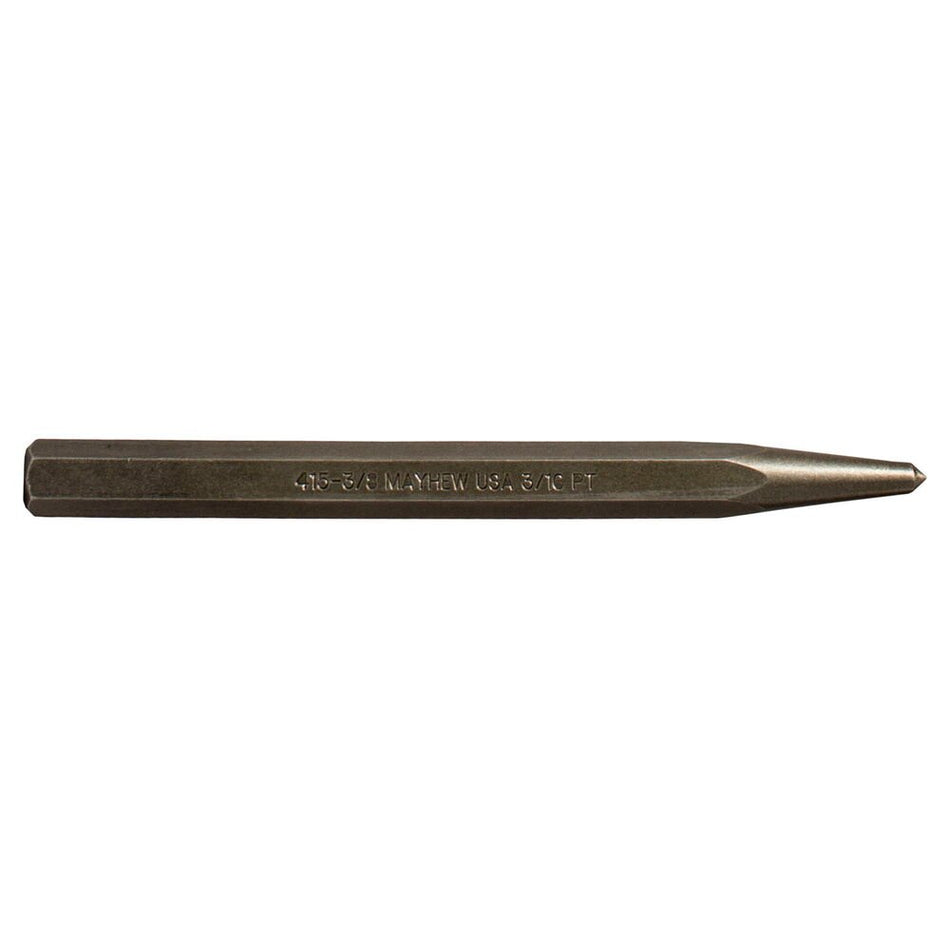 Mayhew Tools 74002 Center Punch, 3/8" x 5/32" Point, Shot Blast Finish - AAA Industrial Supply
