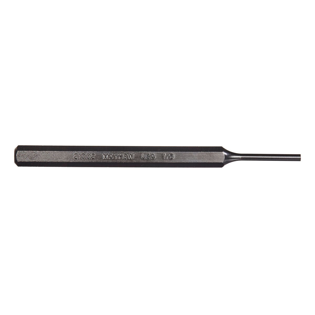 Mayhew Tools Mayhew Pro 21002 1/8-Inch Black Oxide Pin Punch, Multi, 1/8 X 4-3/4” - AAA Industrial Supply