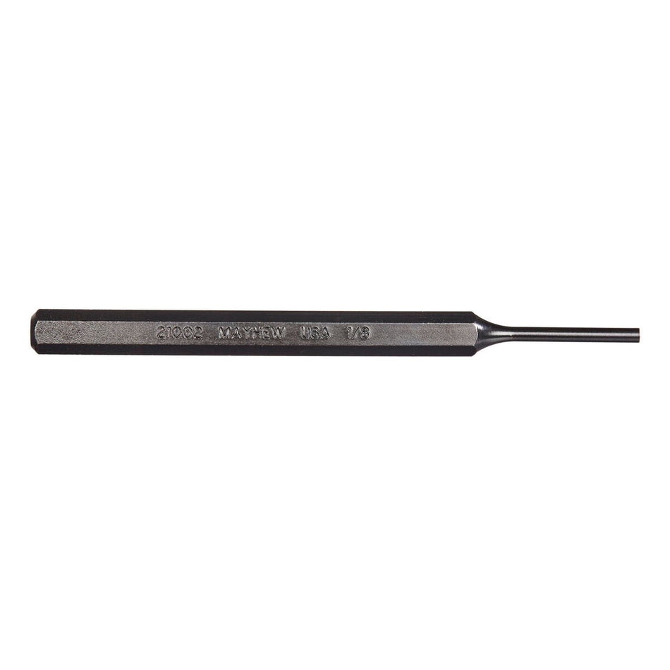 Mayhew Tools Mayhew Pro 21002 1/8-Inch Black Oxide Pin Punch, Multi, 1/8 X 4-3/4” - AAA Industrial Supply