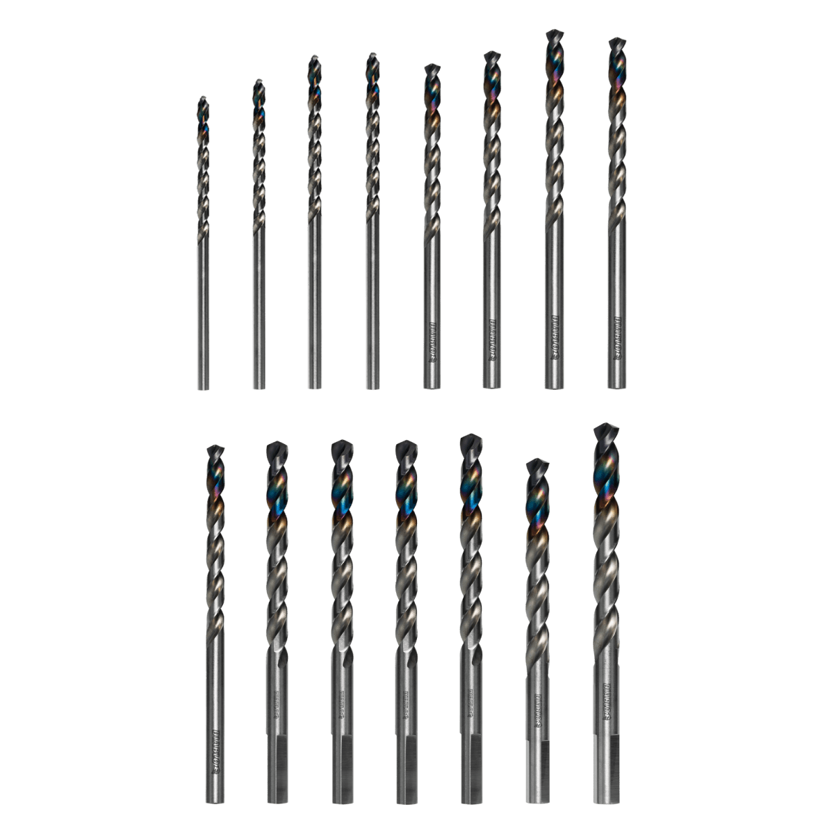 Metal Demon™ Drill Bits Set for Mild, Hardened and Stainless Steels (15 - pc) - AAA Industrial Supply