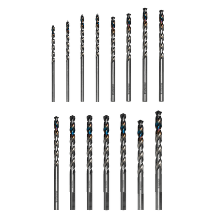 Metal Demon™ Drill Bits Set for Mild, Hardened and Stainless Steels (15 - pc) - AAA Industrial Supply