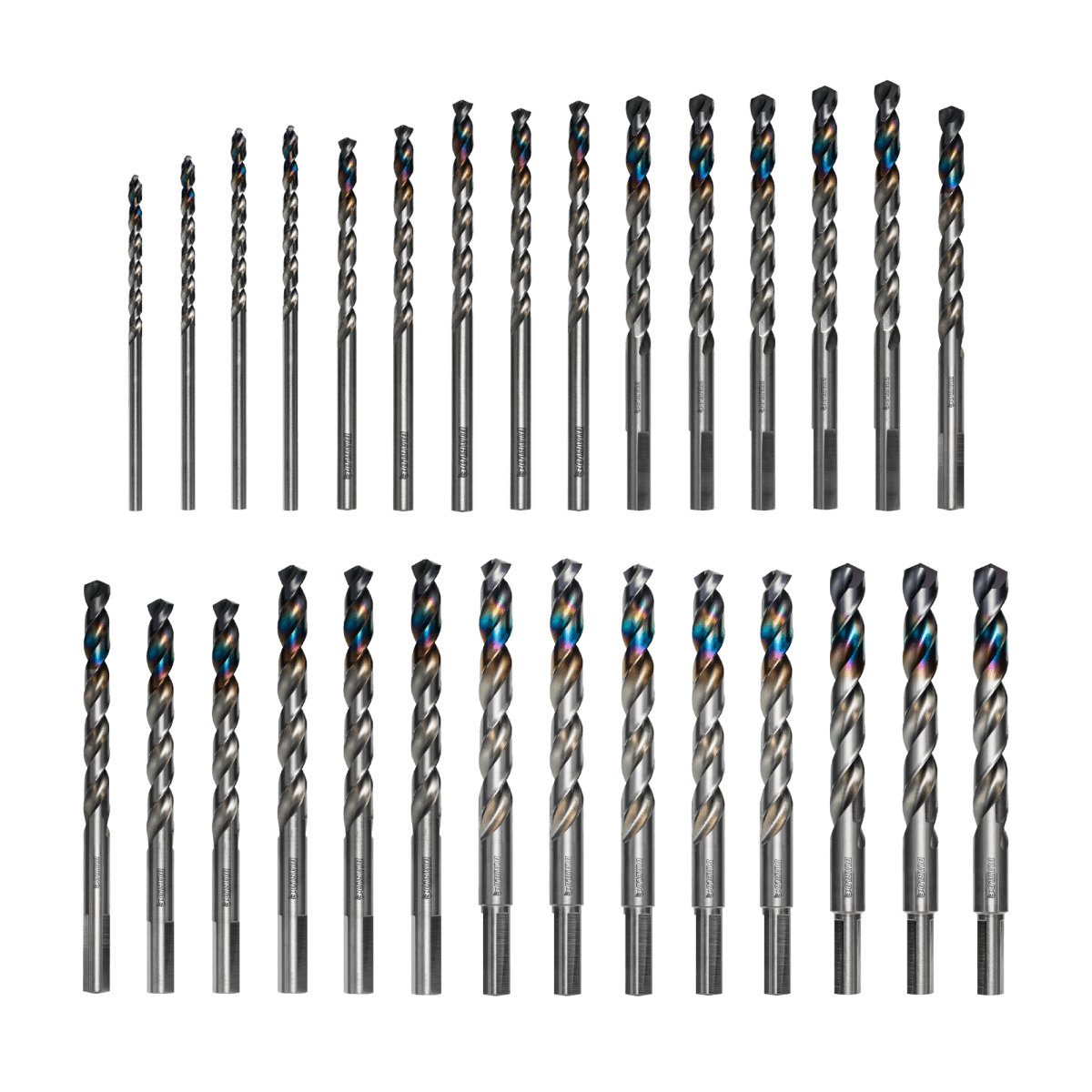 Metal Demon™ Drill Bits Set for Mild, Hardened and Stainless Steels (29 - pc) - AAA Industrial Supply