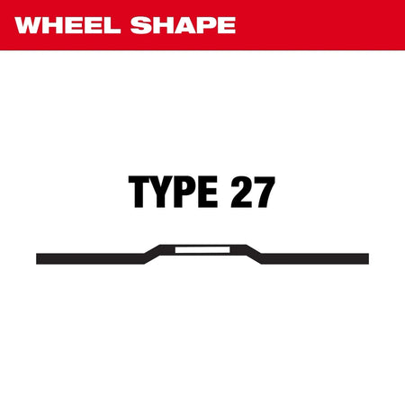 Milwaukee Tool 5" x 1/8" x 5/8"-11 Performance+ Dual Metal Cut & Grind Wheel - Type 27 10-PK - AAA Industrial Supply
