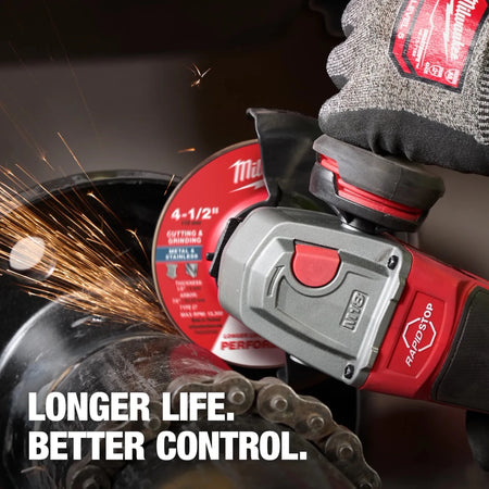 Milwaukee Tool 9" x 1/8" x 5/8"-11 Performance+ Dual Metal Cut & Grind Wheel - Type 27 10-PK - AAA Industrial Supply