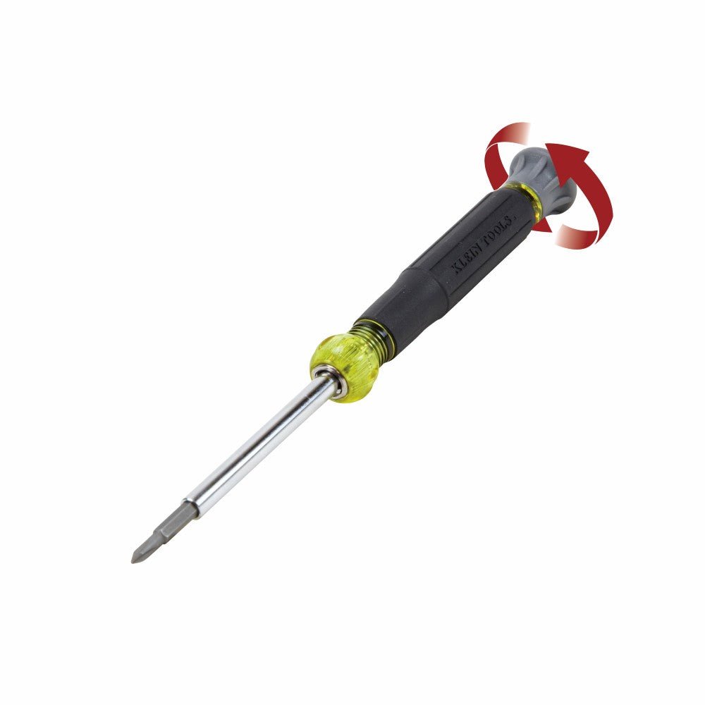 Multi - Bit Electronics Screwdriver, 4 - in - 1, Phillips, Slotted Bits - AAA Industrial Supply