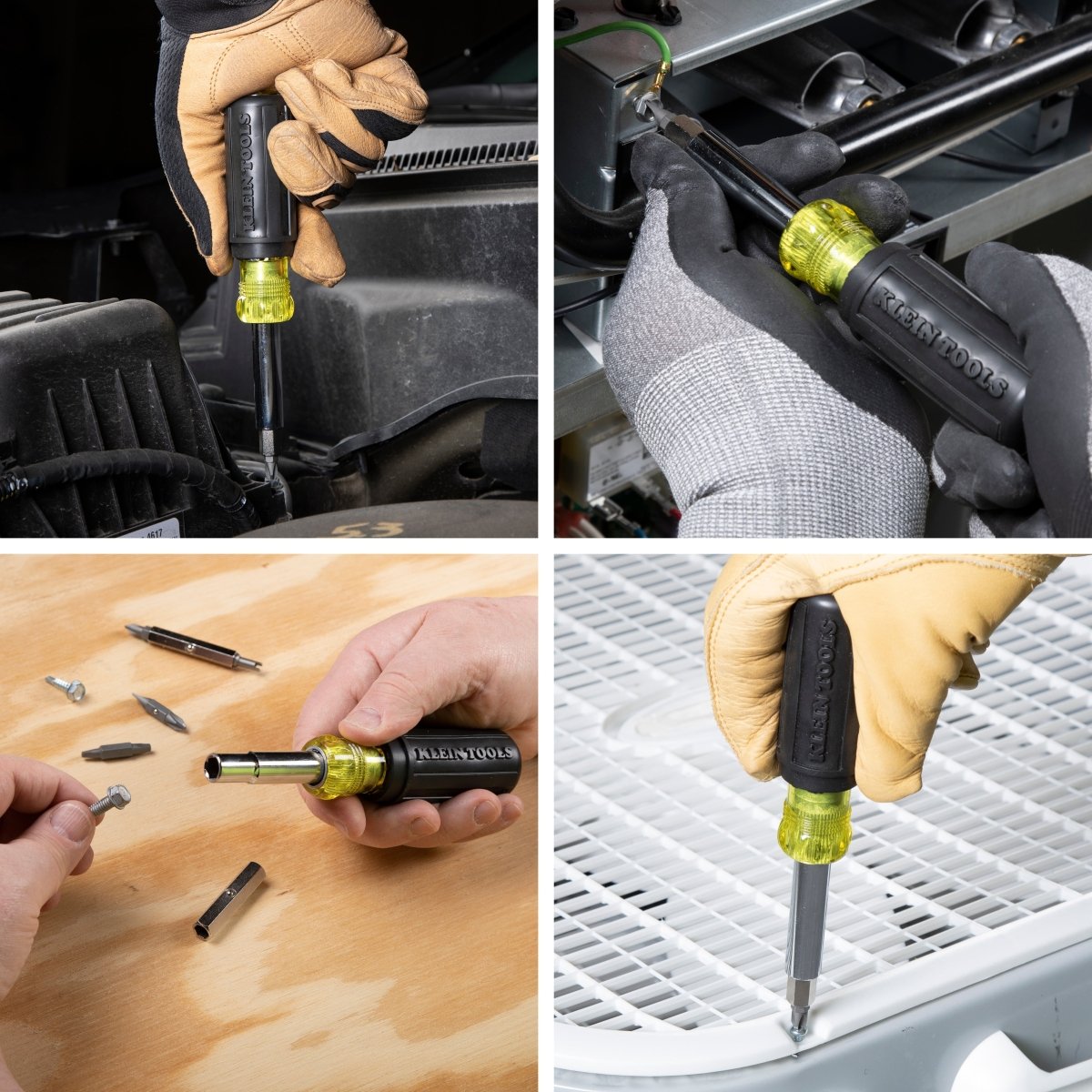 Multi - Bit Screwdriver / Nut Driver, 11 - in - 1, Ph, Sl, Sq, TORX® Bits - AAA Industrial Supply