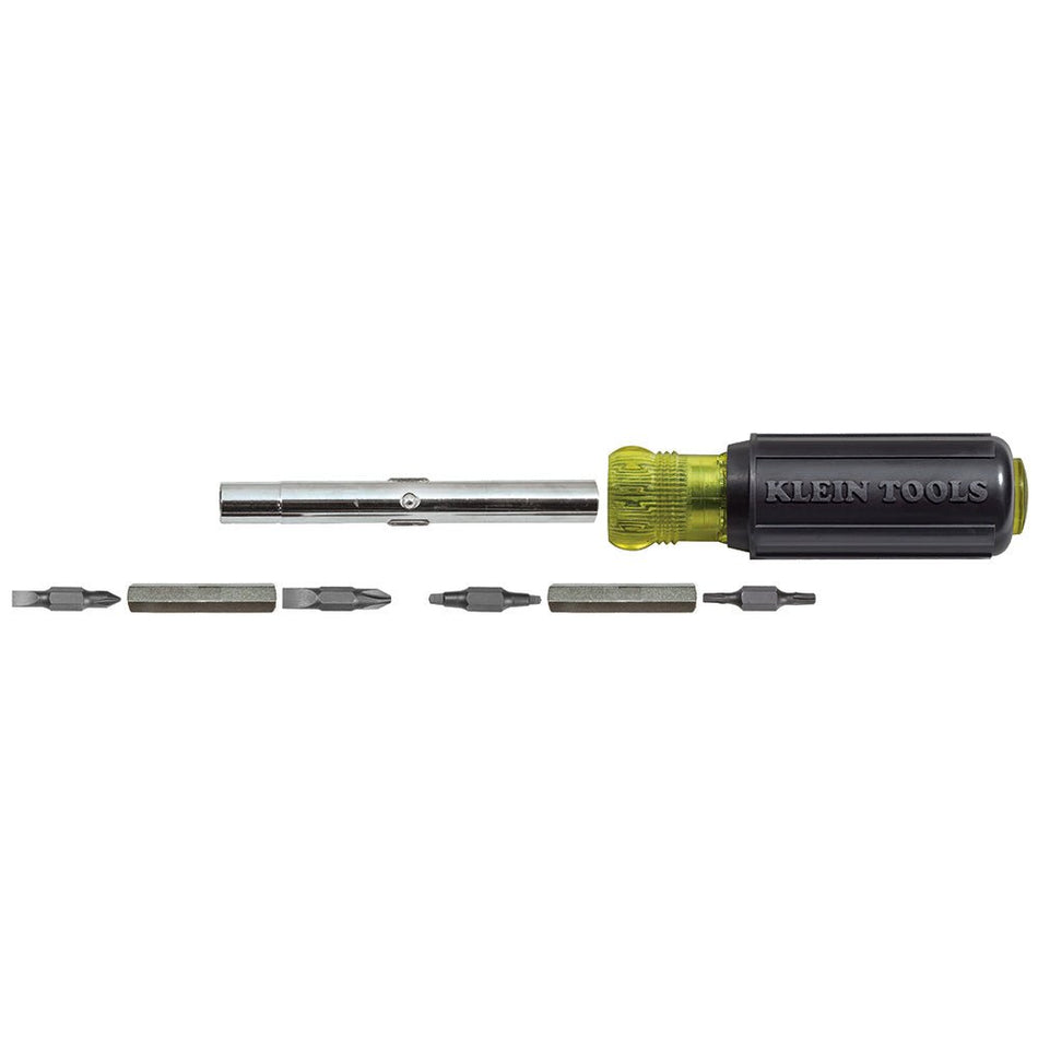 Multi - Bit Screwdriver / Nut Driver, 11 - in - 1, Ph, Sl, Sq, TORX® Bits - AAA Industrial Supply