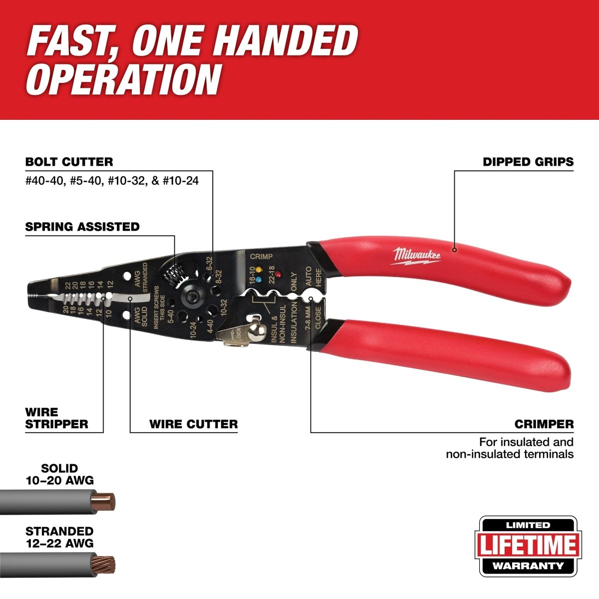 Multi - Purpose Wire Stripper with Crimper - AAA Industrial Supply