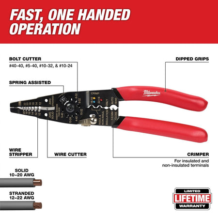 Multi - Purpose Wire Stripper with Crimper - AAA Industrial Supply