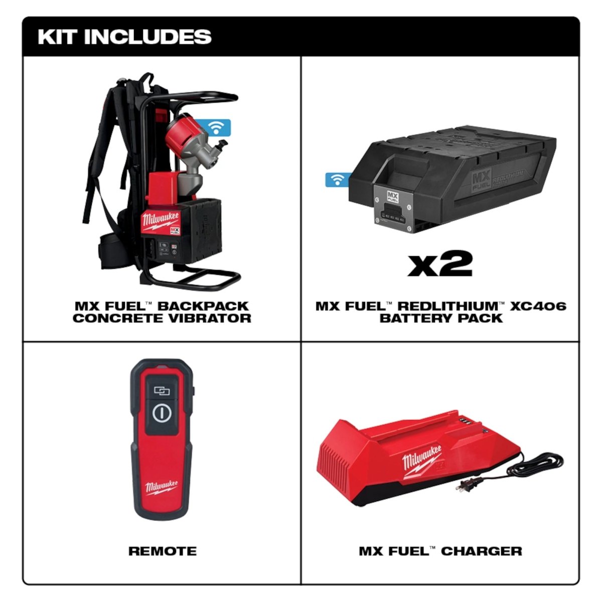 MX FUEL™ Backpack Concrete Vibrator Kit - AAA Industrial Supply