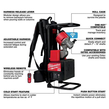 MX FUEL™ Backpack Concrete Vibrator Kit - AAA Industrial Supply