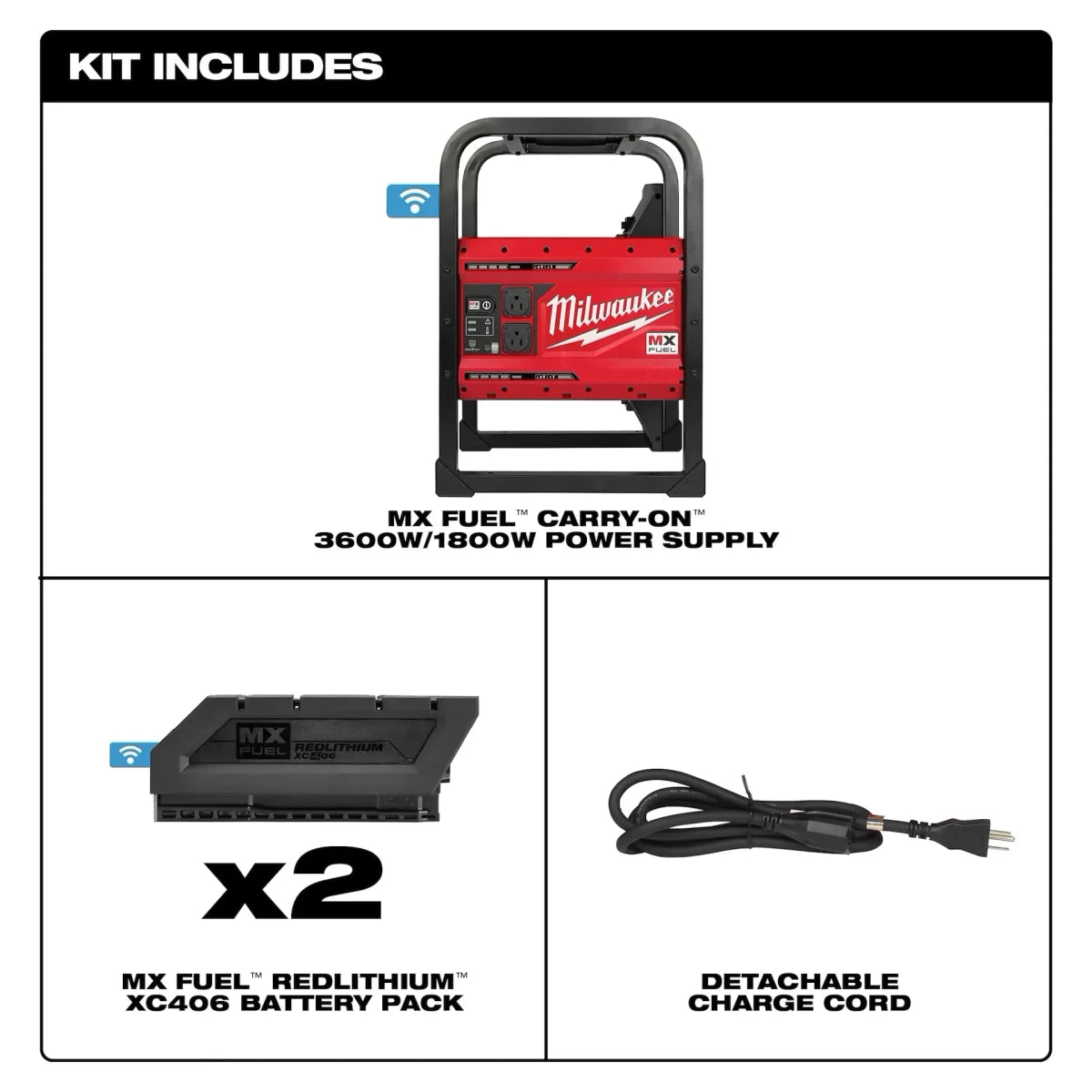 MX FUEL™ CARRY-ON™ 3600W/1800W Power Supply Kit - AAA Industrial Supply