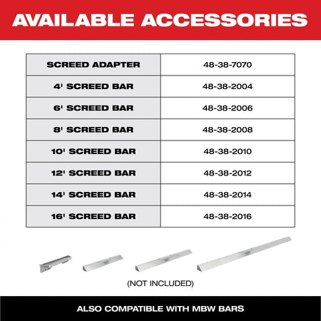 MX FUEL™ Vibratory Screed Kit - AAA Industrial Supply