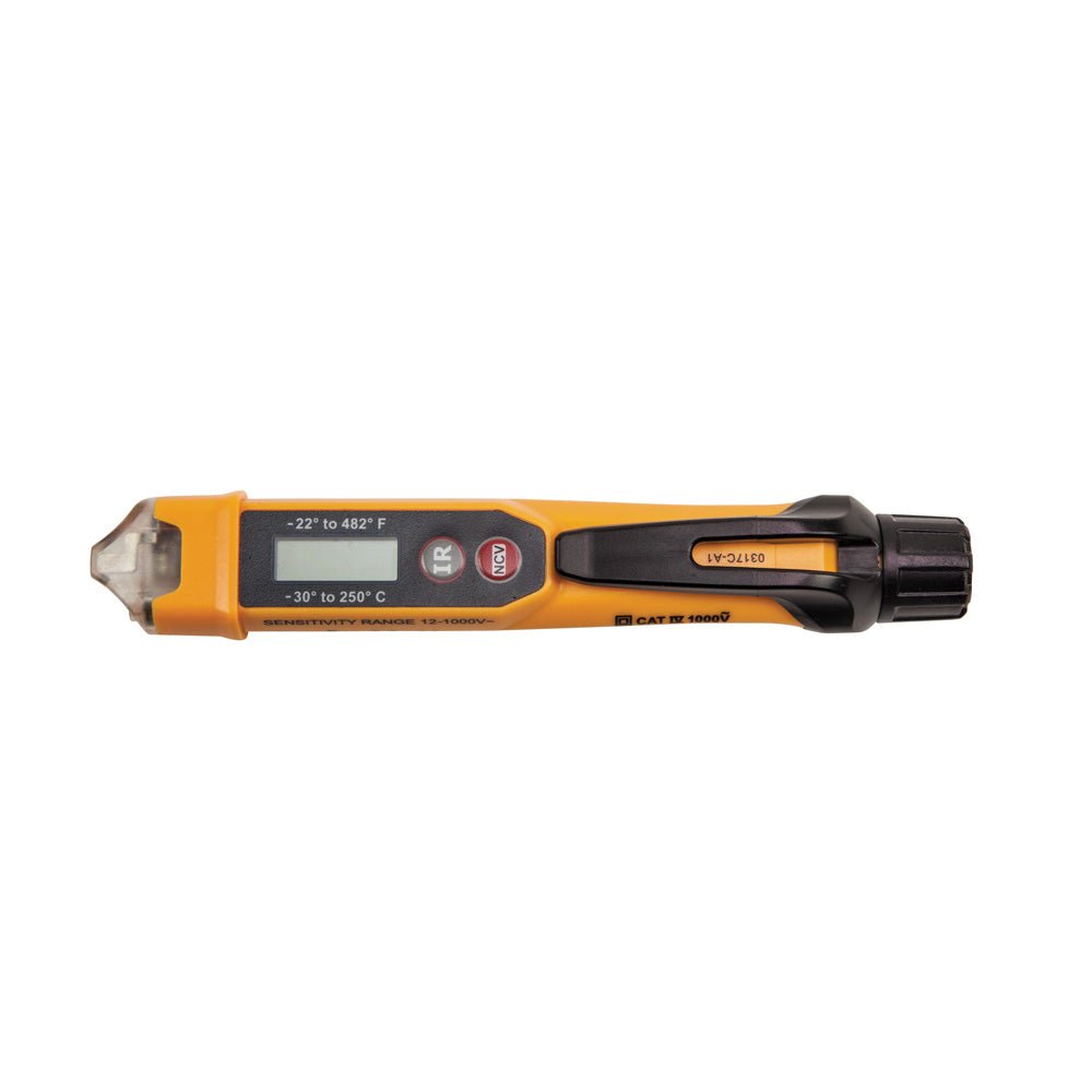 Non - Contact Voltage Tester Pen with Infrared Thermometer, 12 to 1000V AC - AAA Industrial Supply