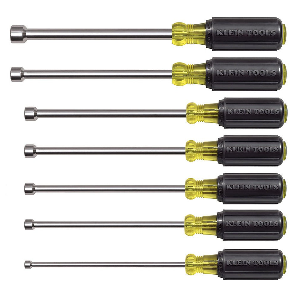 Nut Driver Set, Magnetic Nut Drivers, 6 - Inch Shafts, 7 - Piece - AAA Industrial Supply