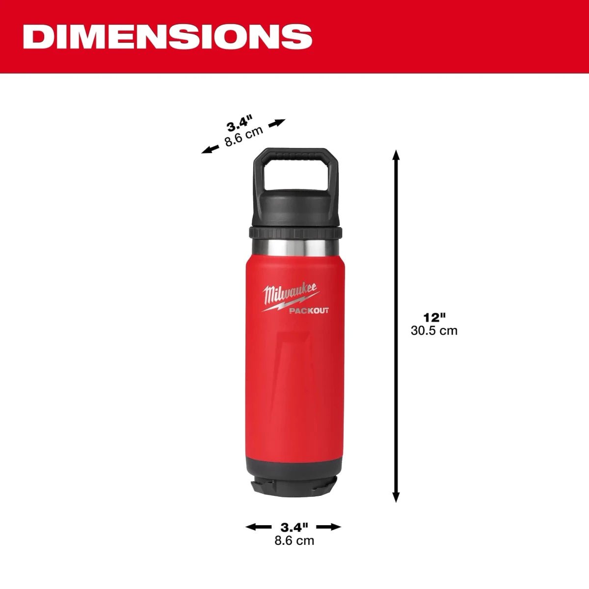 PACKOUT™ 24oz Insulated Bottle with Chug Lid - AAA Industrial Supply