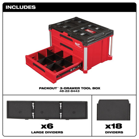PACKOUT™ 3 - Drawer Tool Box - AAA Industrial Supply