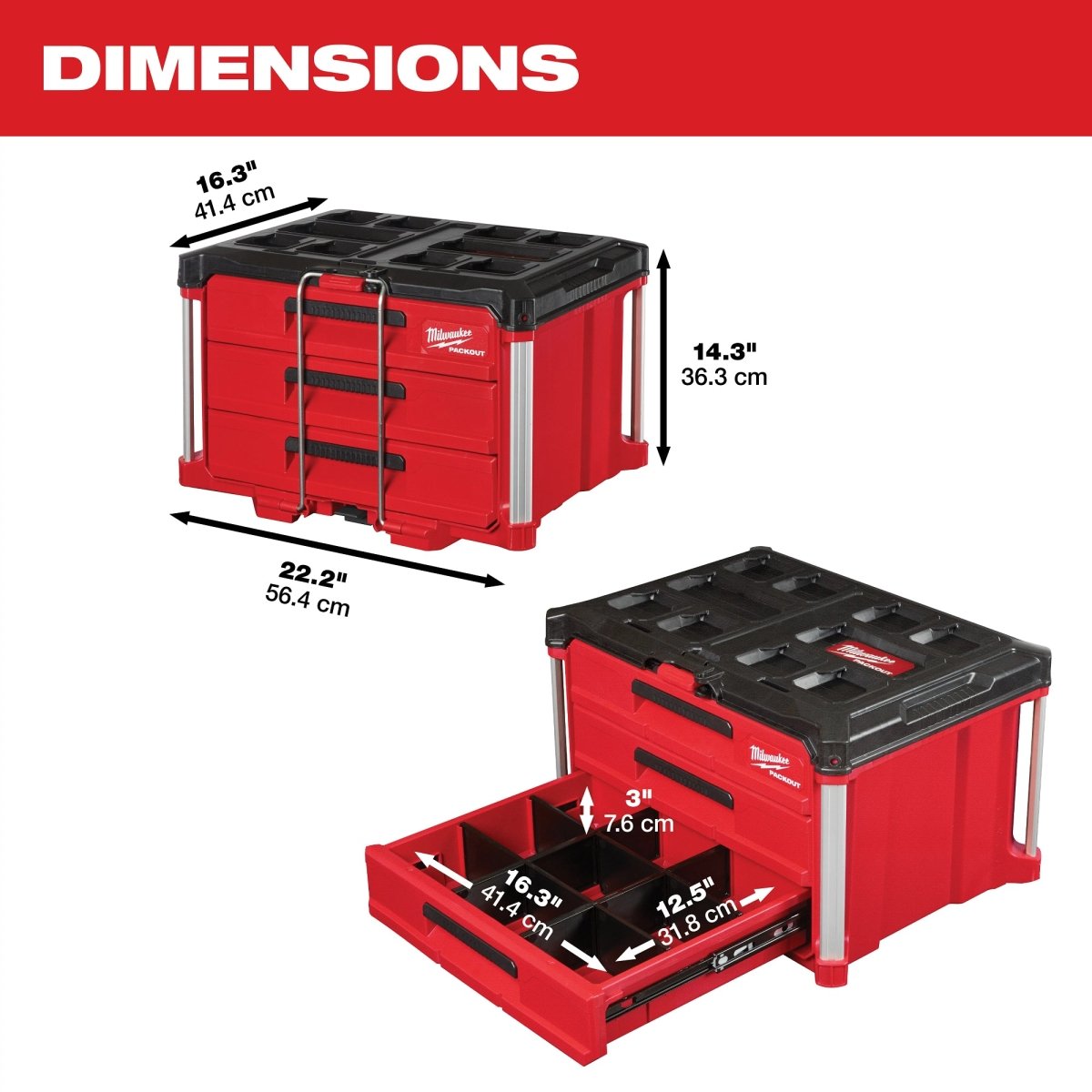 PACKOUT™ 3 - Drawer Tool Box - AAA Industrial Supply