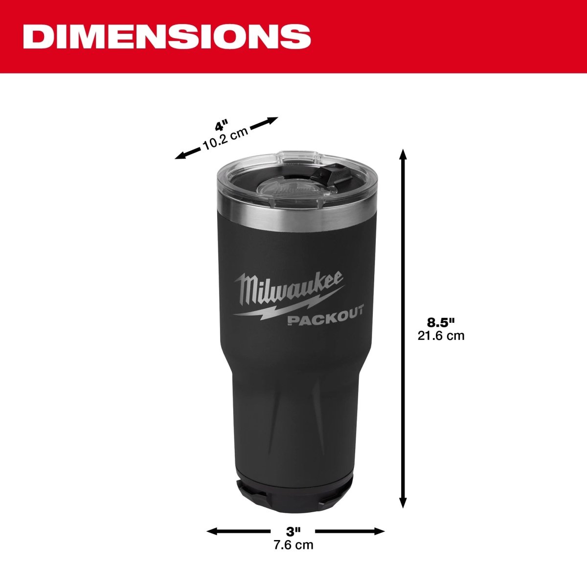 PACKOUT™ 30oz Tumbler - Black - AAA Industrial Supply