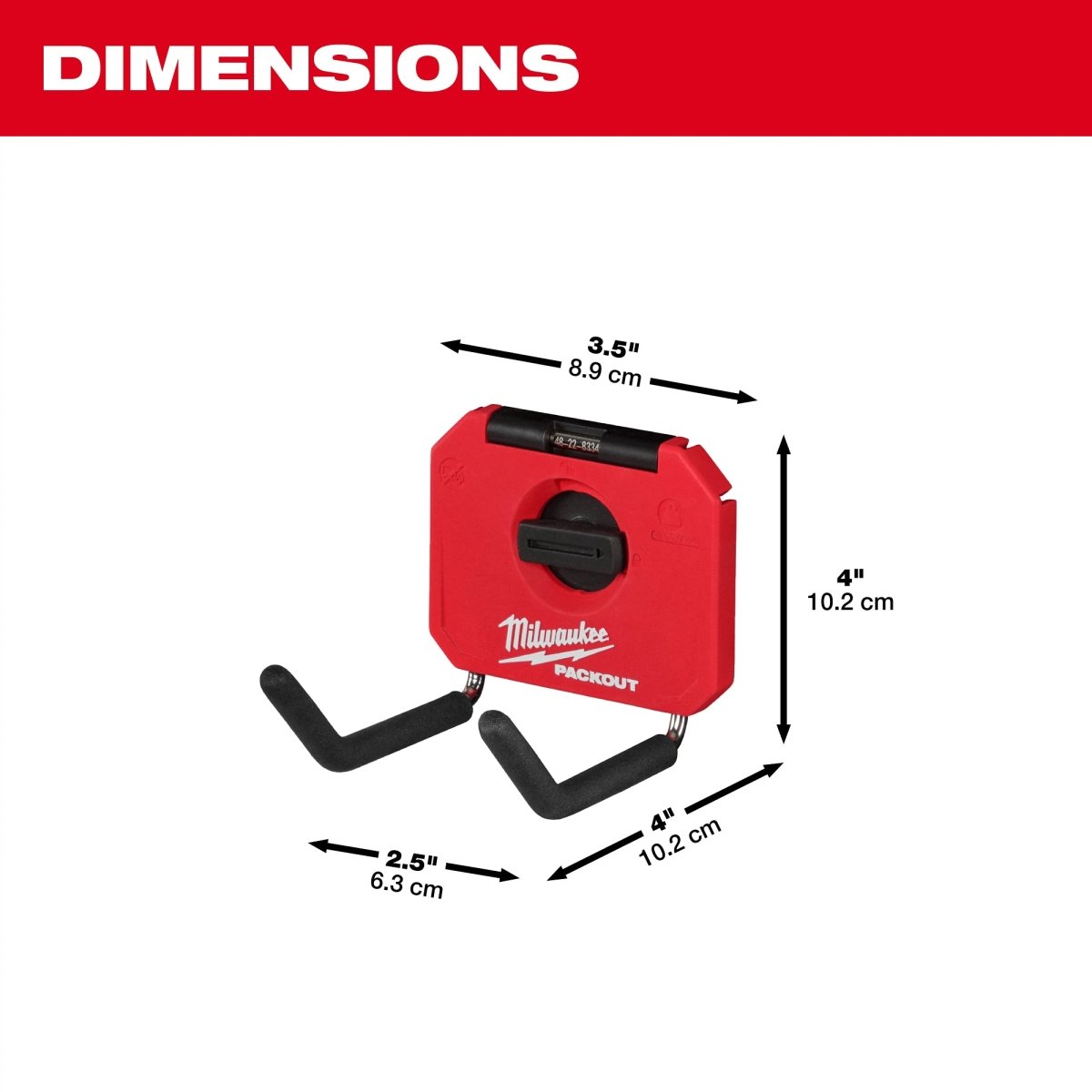 PACKOUT™ 4” Straight Hook - AAA Industrial Supply