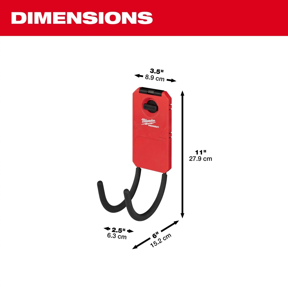 PACKOUT™ 6” Curved Hook - AAA Industrial Supply
