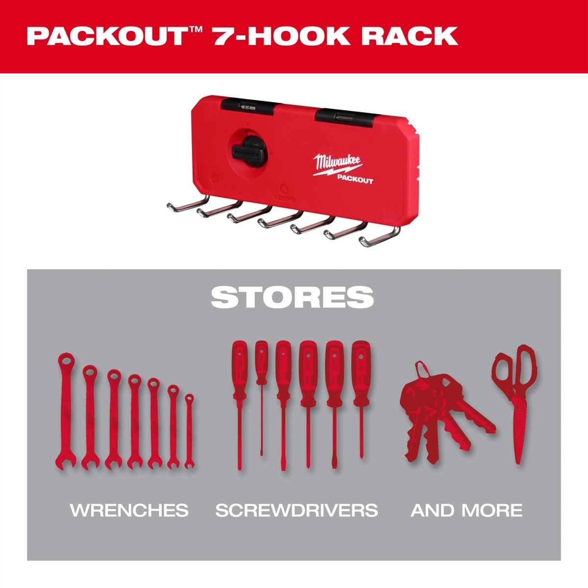 PACKOUT™ 7 - Hook Rack - AAA Industrial Supply