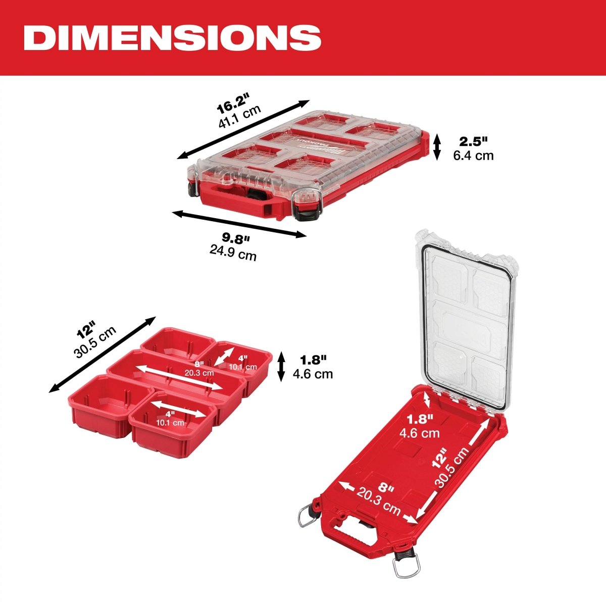 PACKOUT™ Compact Low - Profile Organizer - AAA Industrial Supply