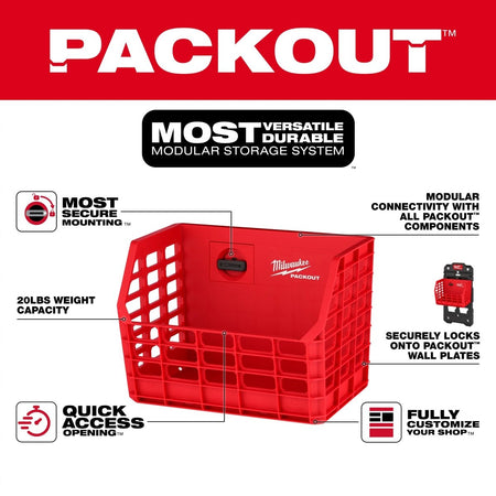 PACKOUT™ Compact Wall Basket - AAA Industrial Supply