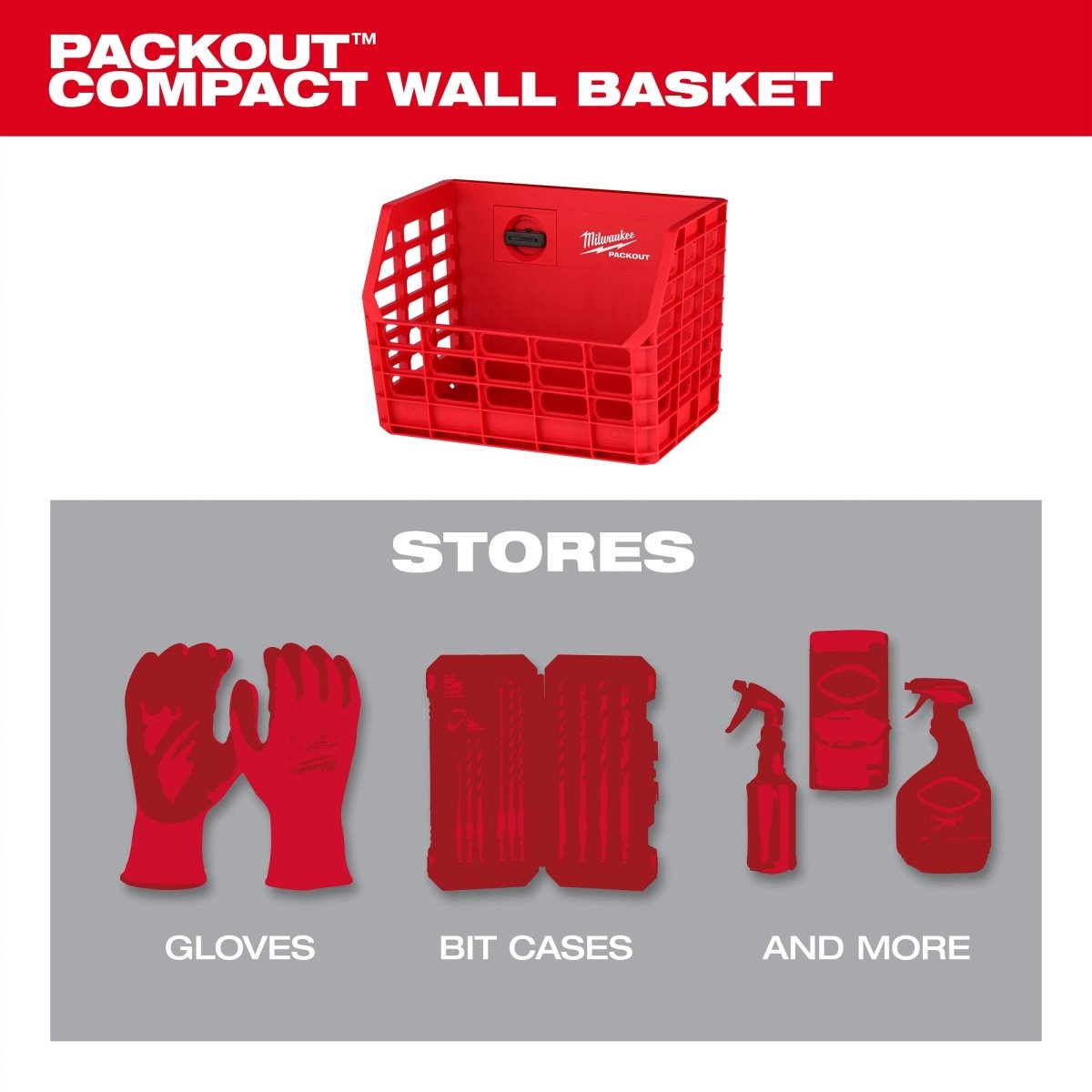 PACKOUT™ Compact Wall Basket - AAA Industrial Supply