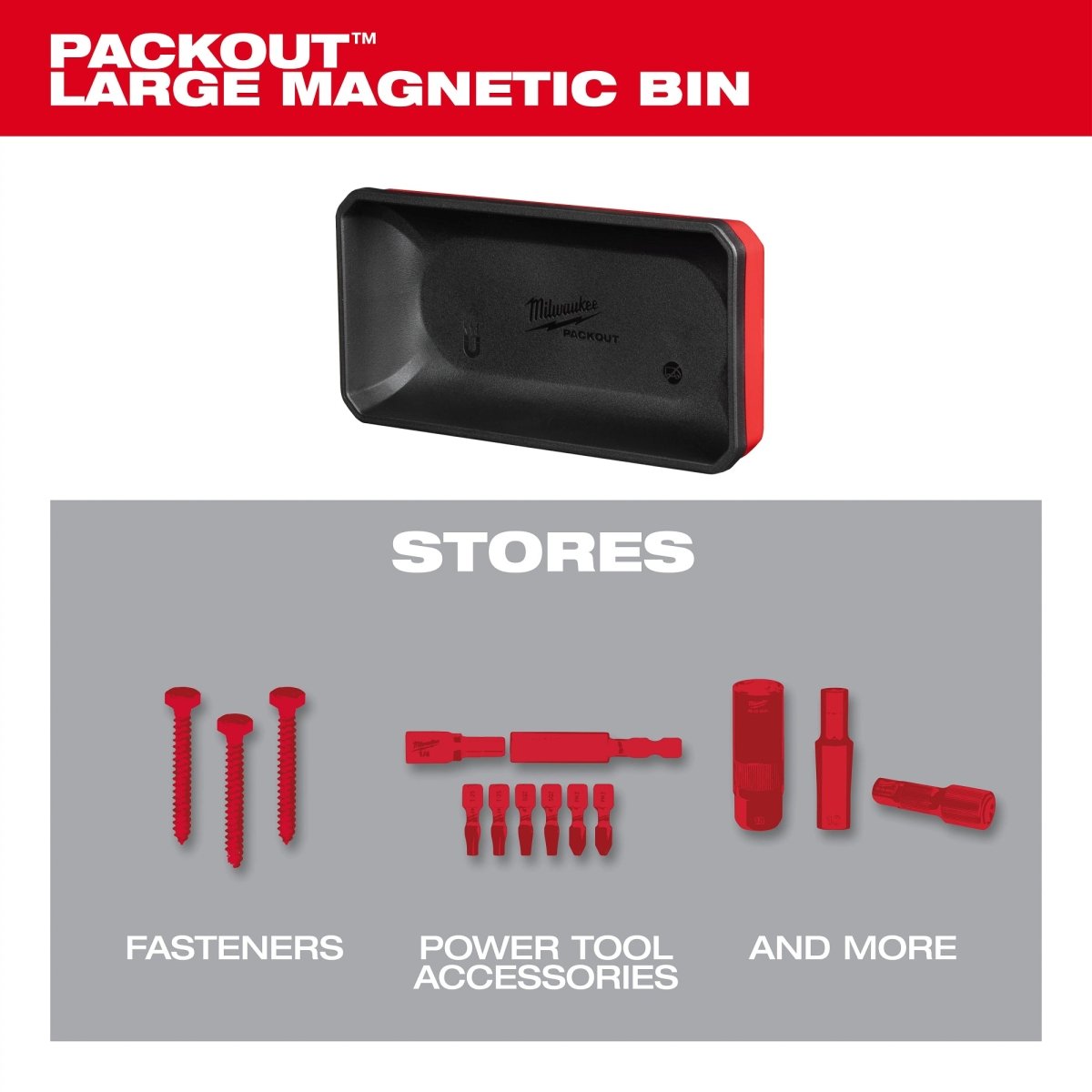 PACKOUT™ Large Magnetic Bin - AAA Industrial Supply