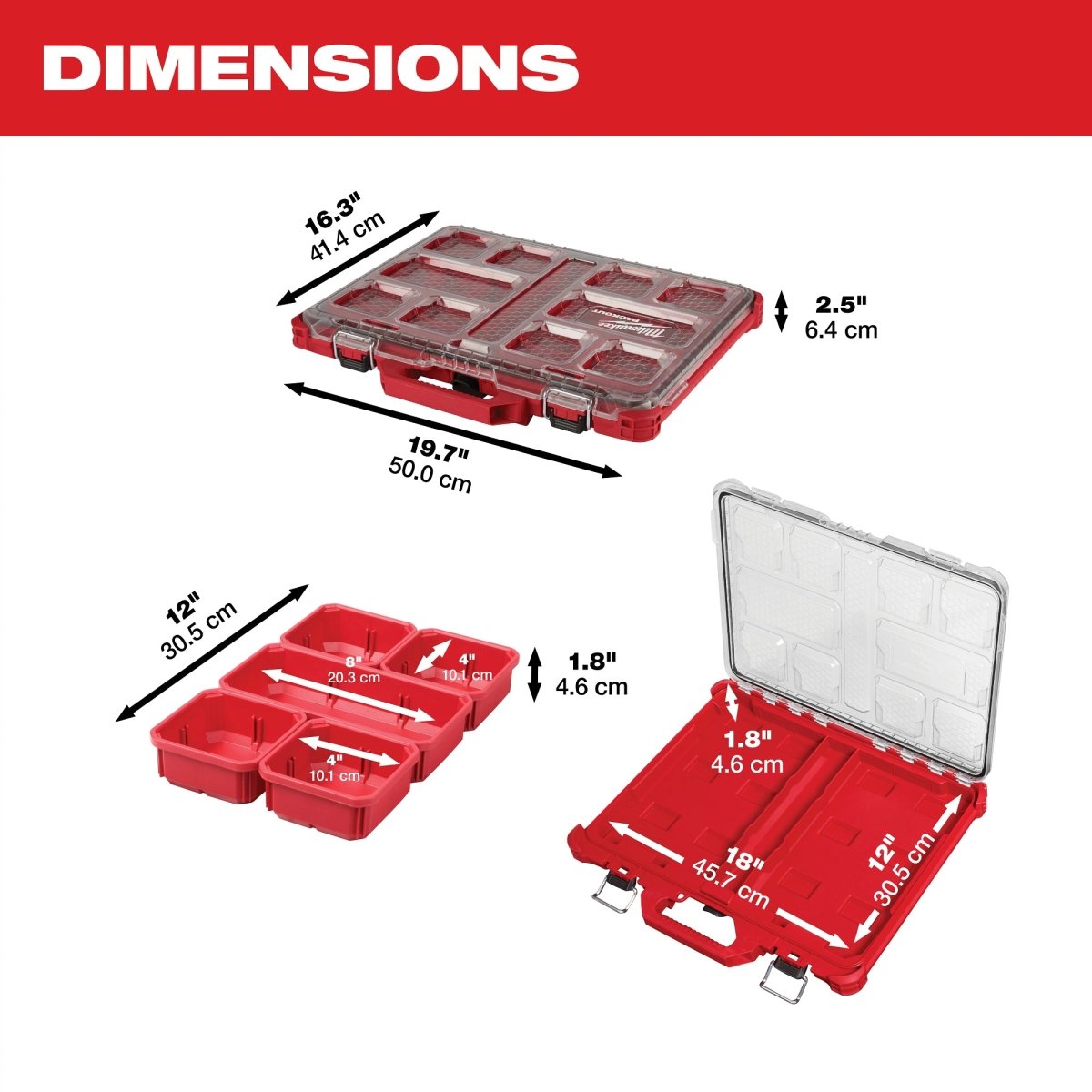 PACKOUT™ Low - Profile Organizer - AAA Industrial Supply