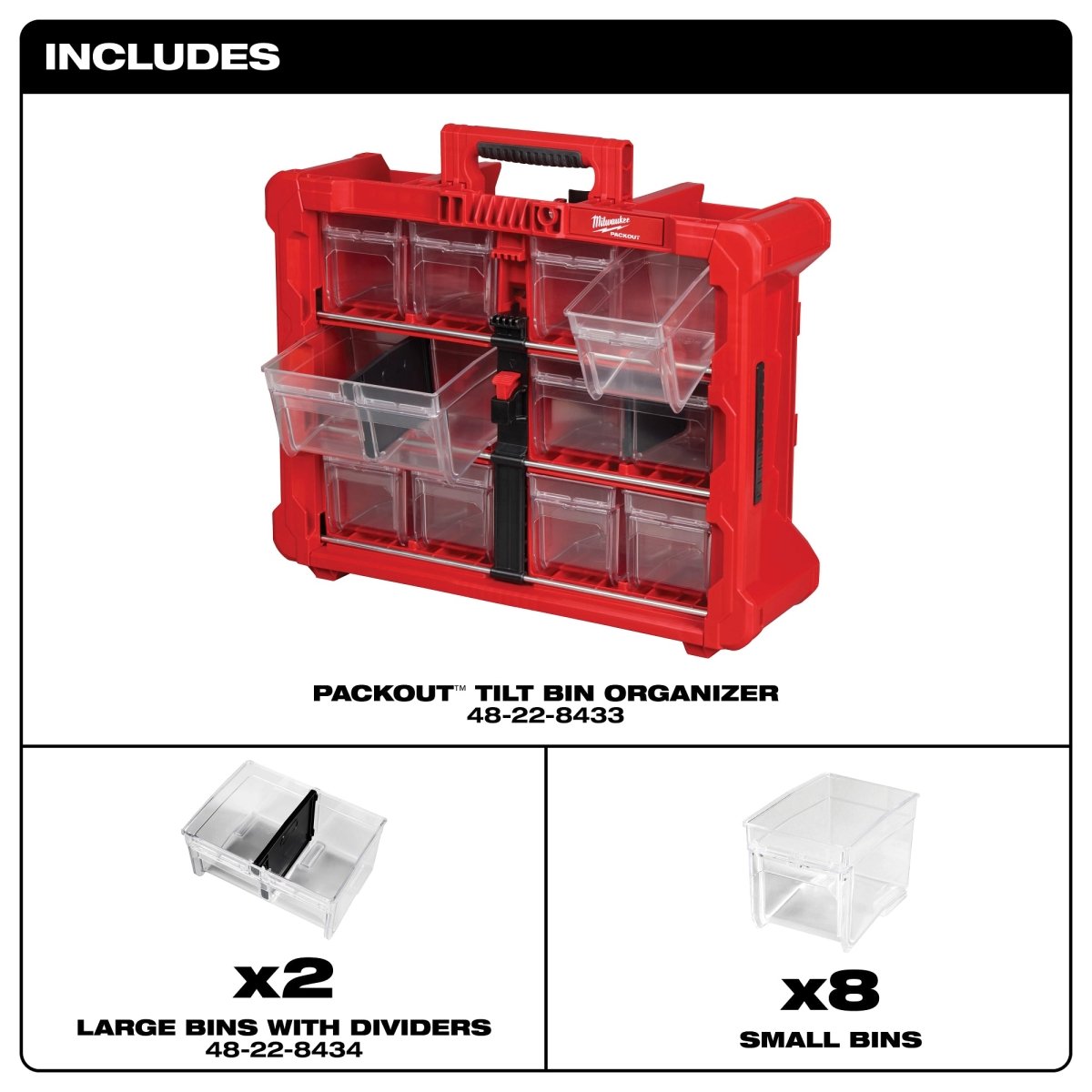 PACKOUT™ Tilt Bin Organizer - AAA Industrial Supply