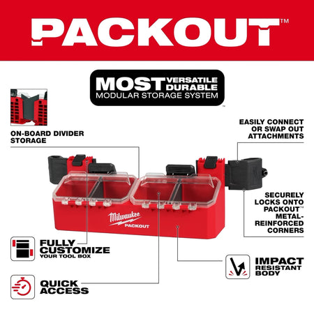 PACKOUT™ Tool Box 2-Bin Attachment - AAA Industrial Supply